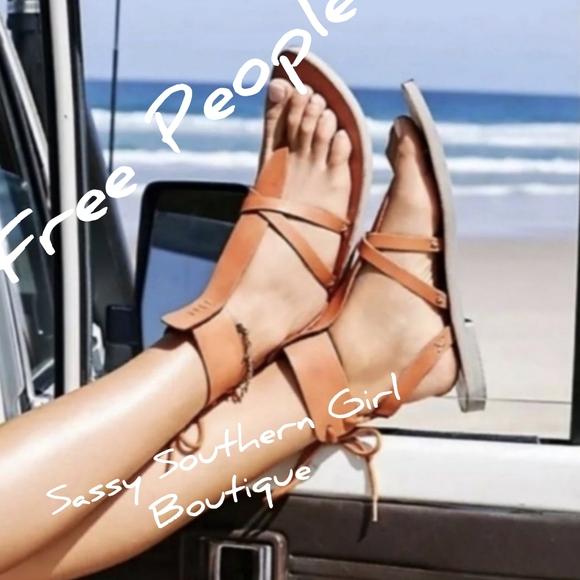 🆕⭐ Free People Burnt Tan Leather Sandals - Picture 8 of 15